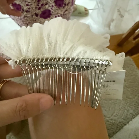 BHLDN Theia Jasper Embroidered Cathedral Veil - Picture 6 of 9